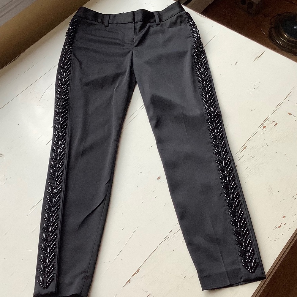 Express Design Studio Black Editor Beaded Dress S… - image 1